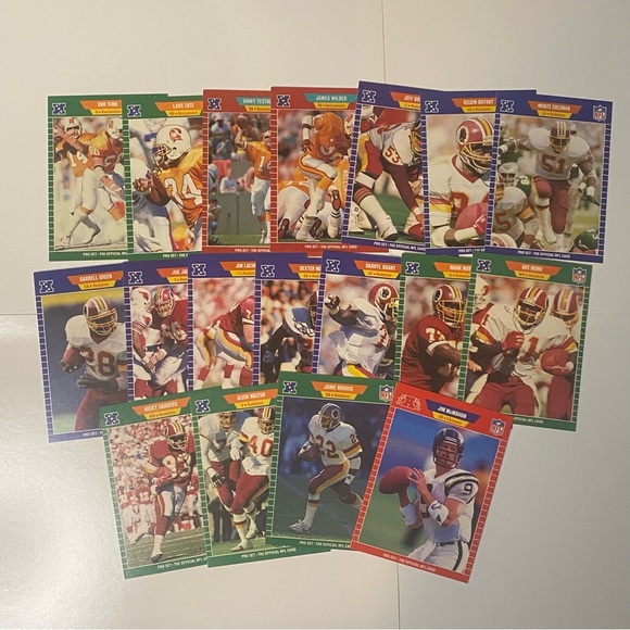 1989 - 1990  Pro Set Football Cards Lot of 77 Cards Vintage - Picture 3 of 8